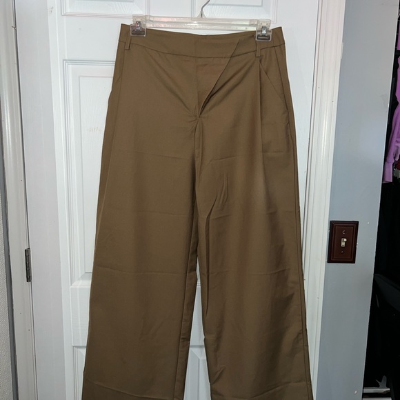 Commense Utility Asymmetrical Full Length Wide Leg Trousers. - Picture 3 of 9